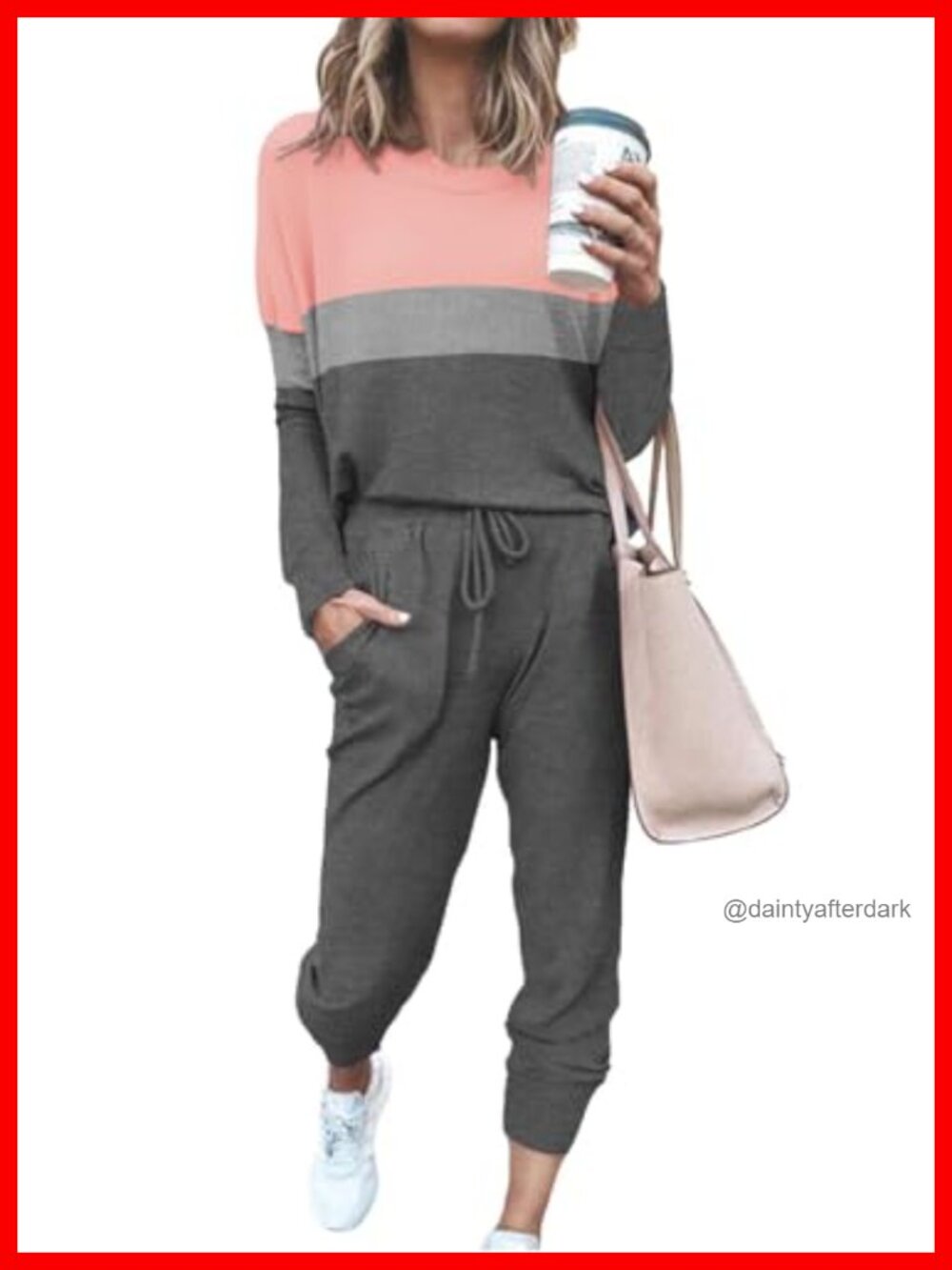 Women's 2 Piece Sweatsuit Set Long Sleeve Pullover Jogger Lounge Set